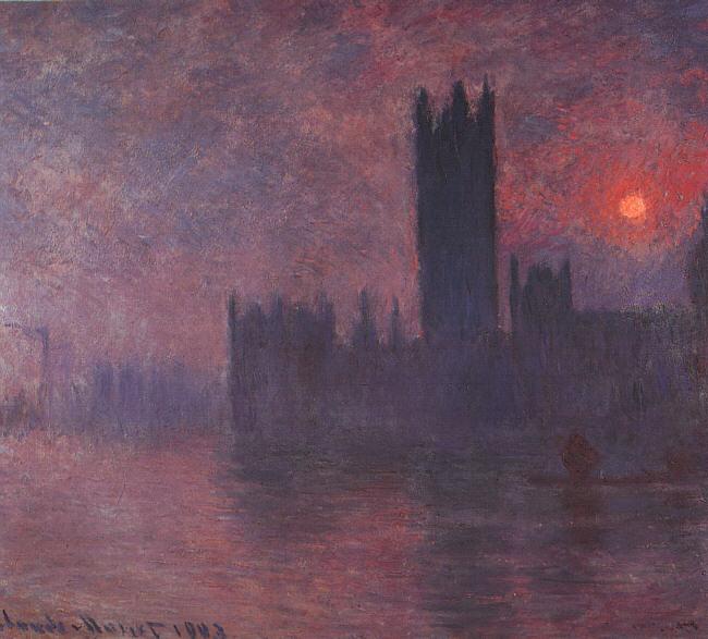 Claude Monet Houses of Parliament at Sunset Sweden oil painting art